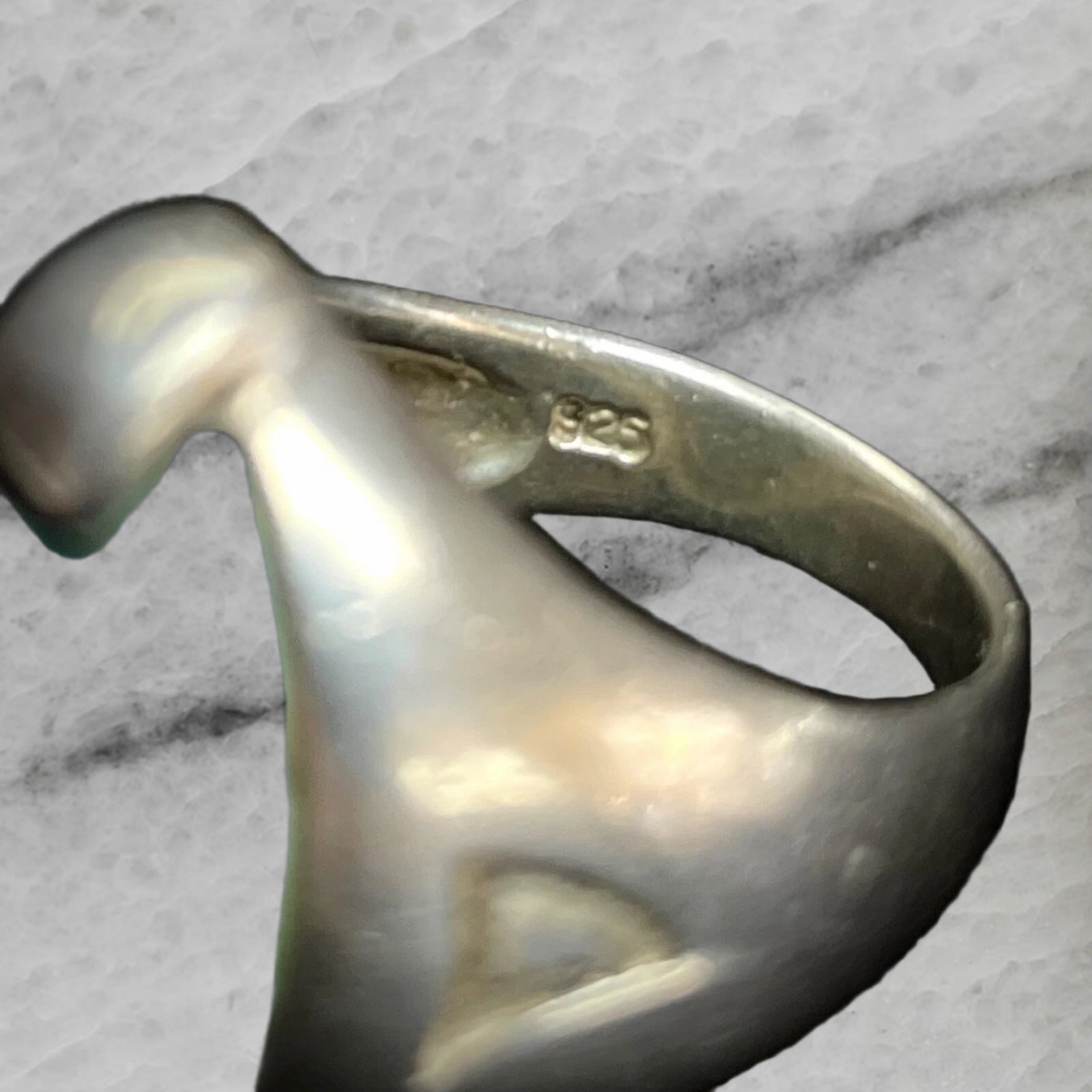 Vintage Sterling Silver Turquoise Ring Size 5.5